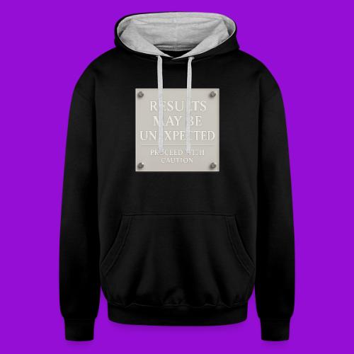 Results - White - Unisex Contrast Hoodie