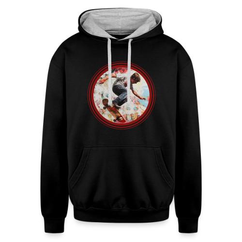 Skateboarding is Life - Unisex Contrast Hoodie