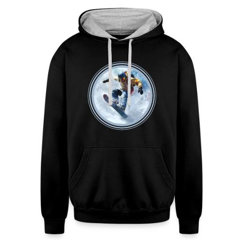 Snowboarding Life - Unisex Contrast Hoodie