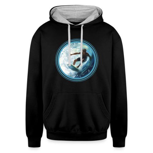 Surfing Freedom - Unisex Contrast Hoodie