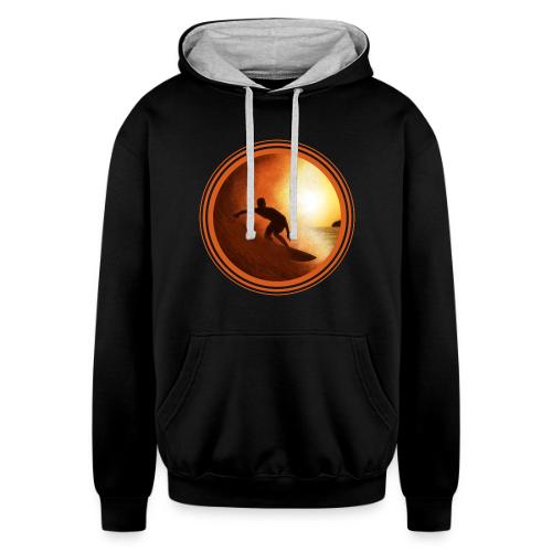 Surfing Vibes - Unisex Contrast Hoodie