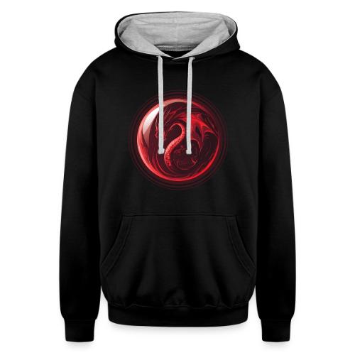 Dragon Orb - Unisex Contrast Hoodie