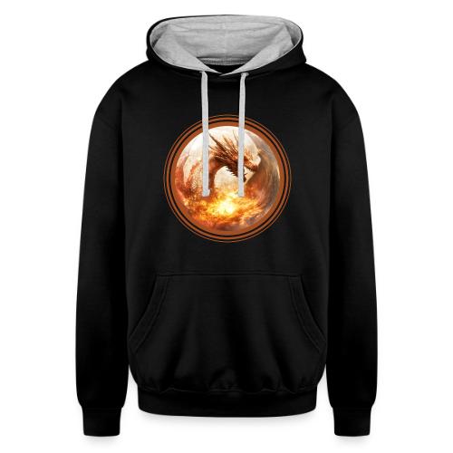 Dragon's Wrath - Unisex Contrast Hoodie