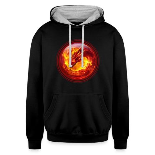 Dragon Blaze - Unisex Contrast Hoodie