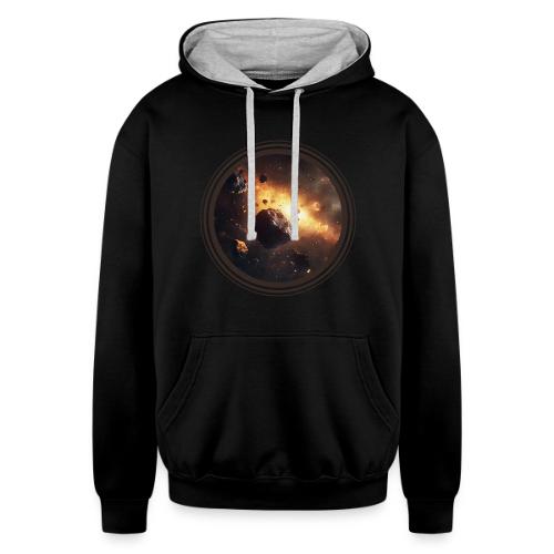 Asteroids Drift - Unisex Contrast Hoodie