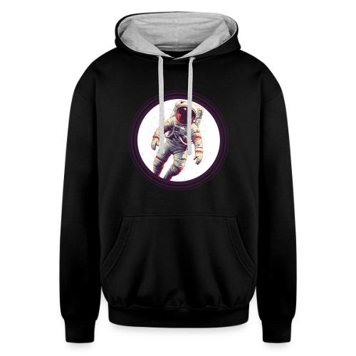 Astronaut: From Earth to the cosmos - Unisex Contrast Hoodie