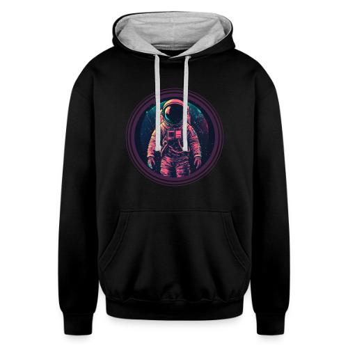 Astronaut: Explore the unknown - Unisex Contrast Hoodie