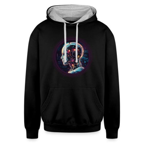 Artificial Intelligence (AI): The Future Circuit - Unisex Contrast Hoodie