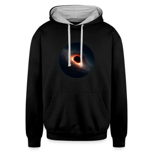Black Hole Mystery - Unisex Contrast Hoodie