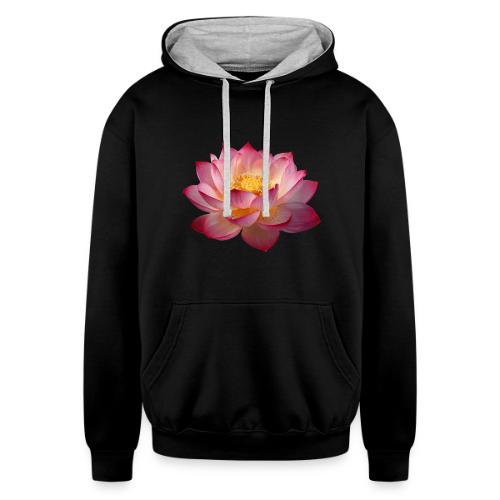 Serenity Lotus Grace - Unisex Contrast Hoodie