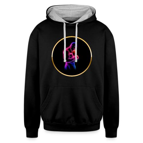 Boxing: Neon Power Guard - Unisex Contrast Hoodie