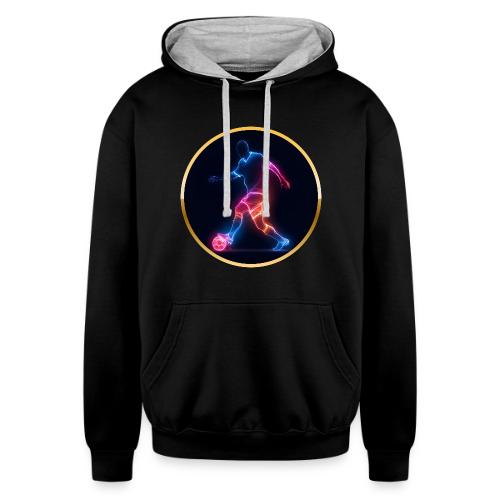 Soccer: Electric Kick Ring - Unisex Contrast Hoodie
