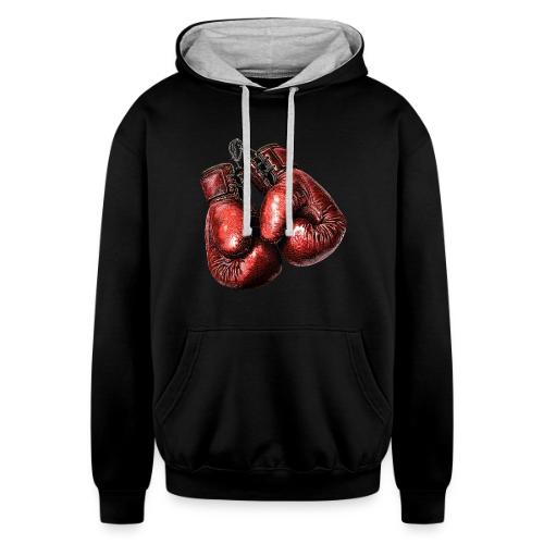 Legacy Boxing Gloves - Unisex Contrast Hoodie