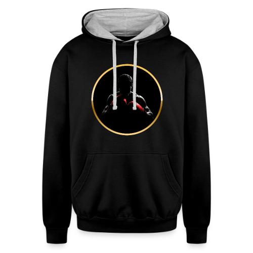 Boxing: Crimson Gloves Fighter - Unisex Contrast Hoodie