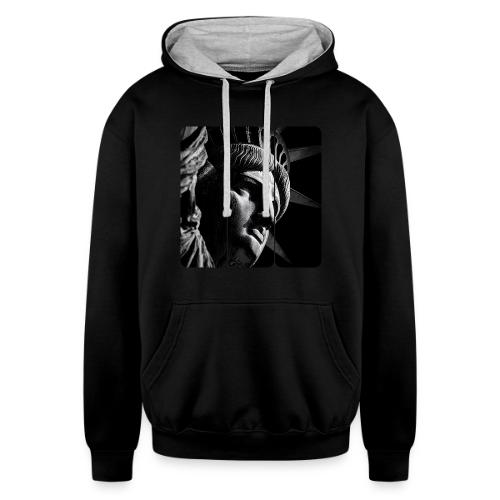USA: Shadow of Liberty - Unisex Contrast Hoodie
