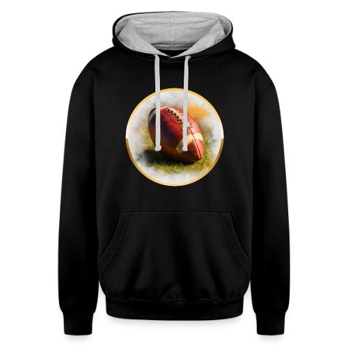 American Football: Heart of the Gridiron - Unisex Contrast Hoodie