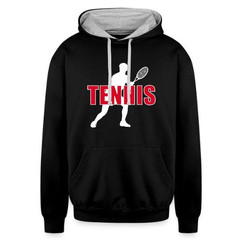 Red Court Tennis - Unisex Contrast Hoodie