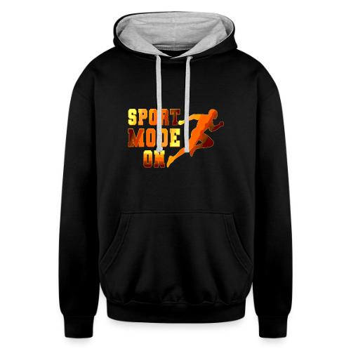Sport Mode On - Unisex Contrast Hoodie