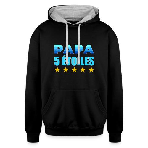 Five-Star Dad - Unisex Contrast Hoodie