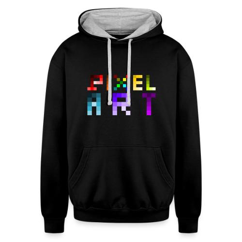 Pixel Art Spectrum - Unisex Contrast Hoodie