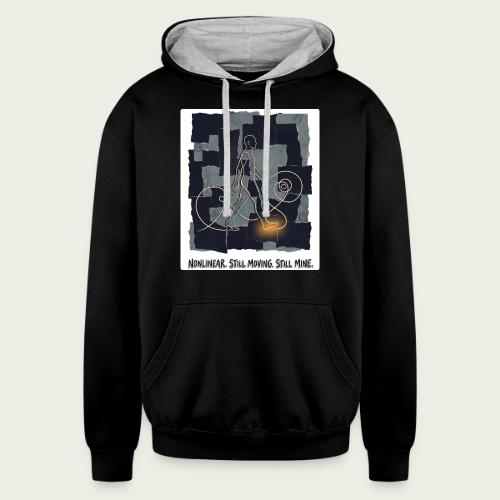 Recovery Mantra Nonlinear. Still moving. - Unisex Contrast Hoodie
