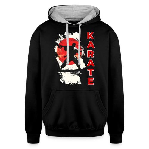Karate: the spirit of discipline - Unisex Contrast Hoodie