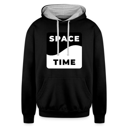 Space-time: Warped Reality - Unisex Contrast Hoodie