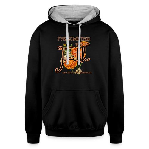 I've Come This Far by Faith - Unisex Contrast Hoodie