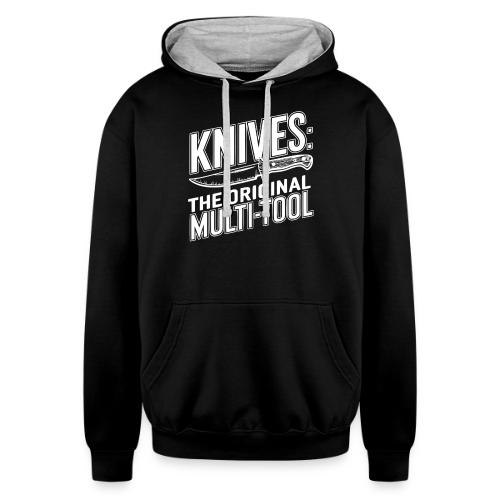 Knives: The Original Multi Tool - Unisex Contrast Hoodie