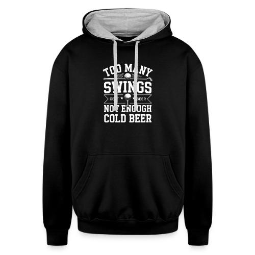 Funny Golf Unisex T-Shirt | Premium Cotton | 2025 - Unisex Contrast Hoodie