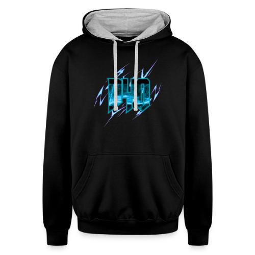 Ayo's Light Blue - Unisex Contrast Hoodie