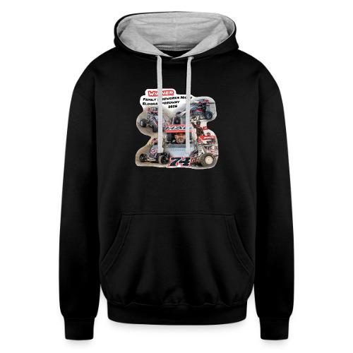 Luke Hall - Eldora Speedway FFN#1 Design 1 - Unisex Contrast Hoodie