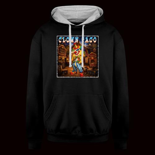 The Clown Taco Circus Humor Character - Unisex Contrast Hoodie