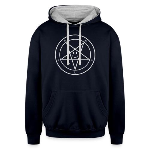 Smile Pentagram - Unisex Contrast Hoodie