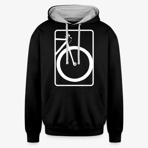 Front Wheel Forward - Unisex Contrast Hoodie