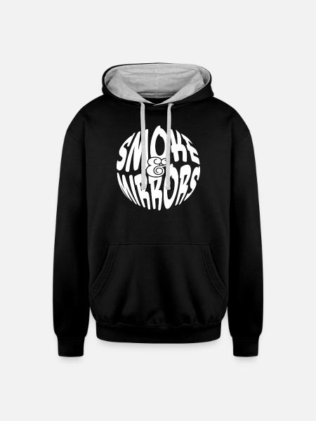 Smoke Mirrors - Unisex Contrast Hoodie - black/heather gray