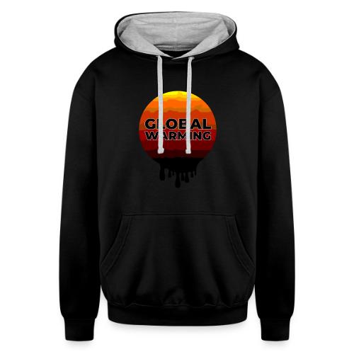 Global warming - Unisex Contrast Hoodie
