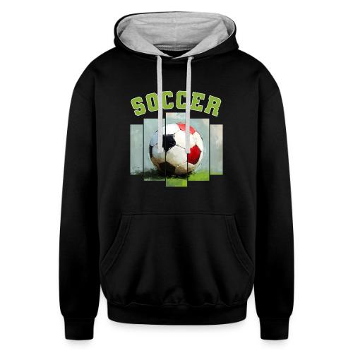 Soccer Core - Unisex Contrast Hoodie