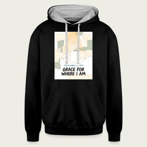 Recovery Mantra Grace for where I am - Unisex Contrast Hoodie