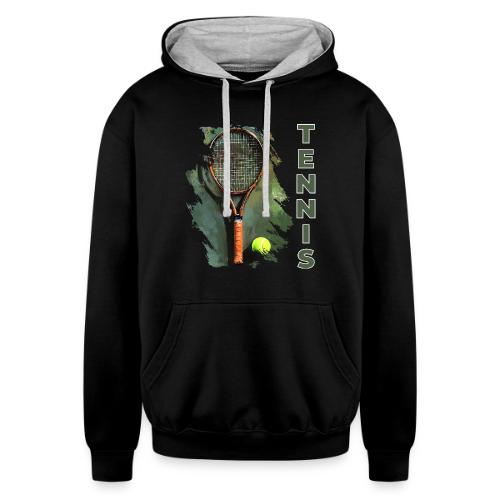 Tennis Precision Strike - Unisex Contrast Hoodie