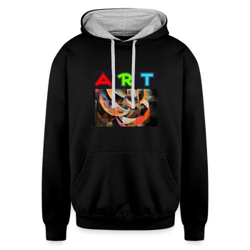 Fragments of Art - Unisex Contrast Hoodie