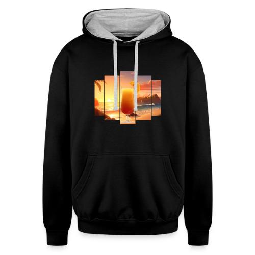 Squeeze the Day - Unisex Contrast Hoodie