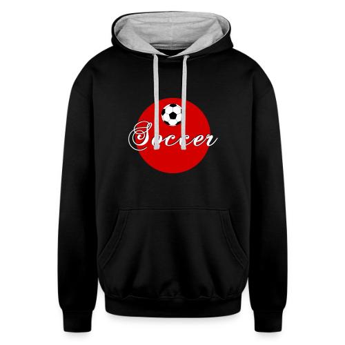 Soccer: Goal Circle - Unisex Contrast Hoodie