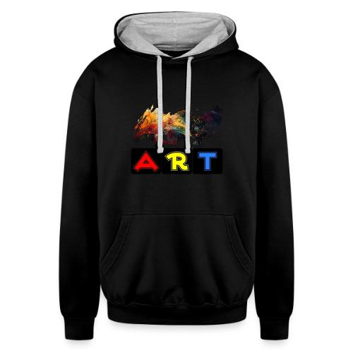 Pulse of Art - Unisex Contrast Hoodie