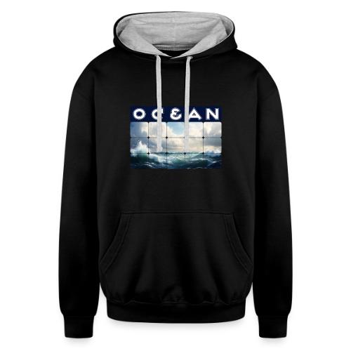 Ocean: Waves of Fury - Unisex Contrast Hoodie