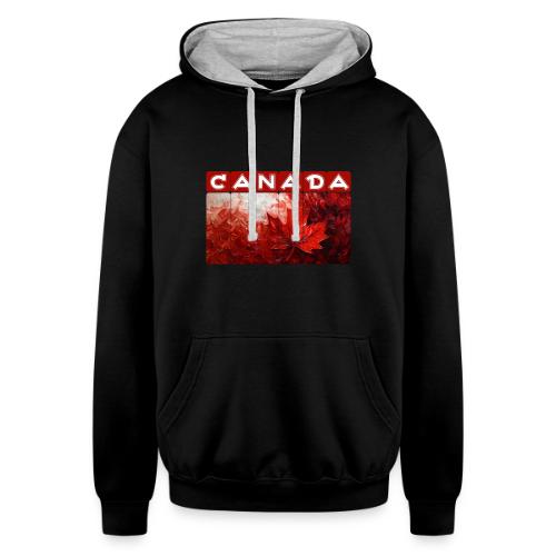 Canada Painted Pride - Unisex Contrast Hoodie