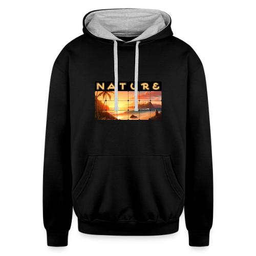 Nature: Tropical Twilight - Unisex Contrast Hoodie
