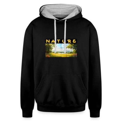 Nature: Summer Fields - Unisex Contrast Hoodie