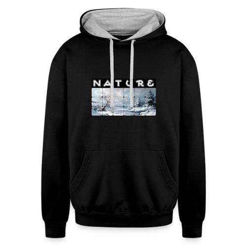 Nature: Winter Embrace - Unisex Contrast Hoodie