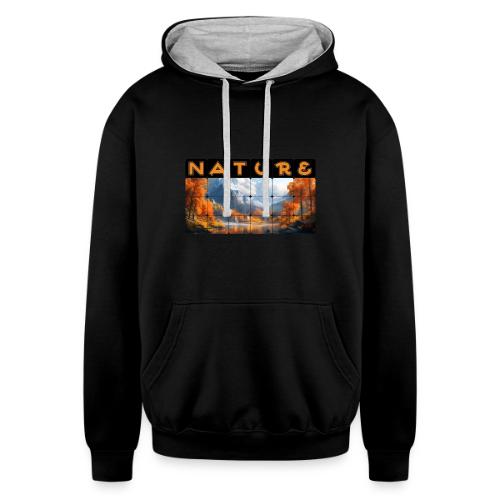 Nature: Golden Autumn Escape - Unisex Contrast Hoodie